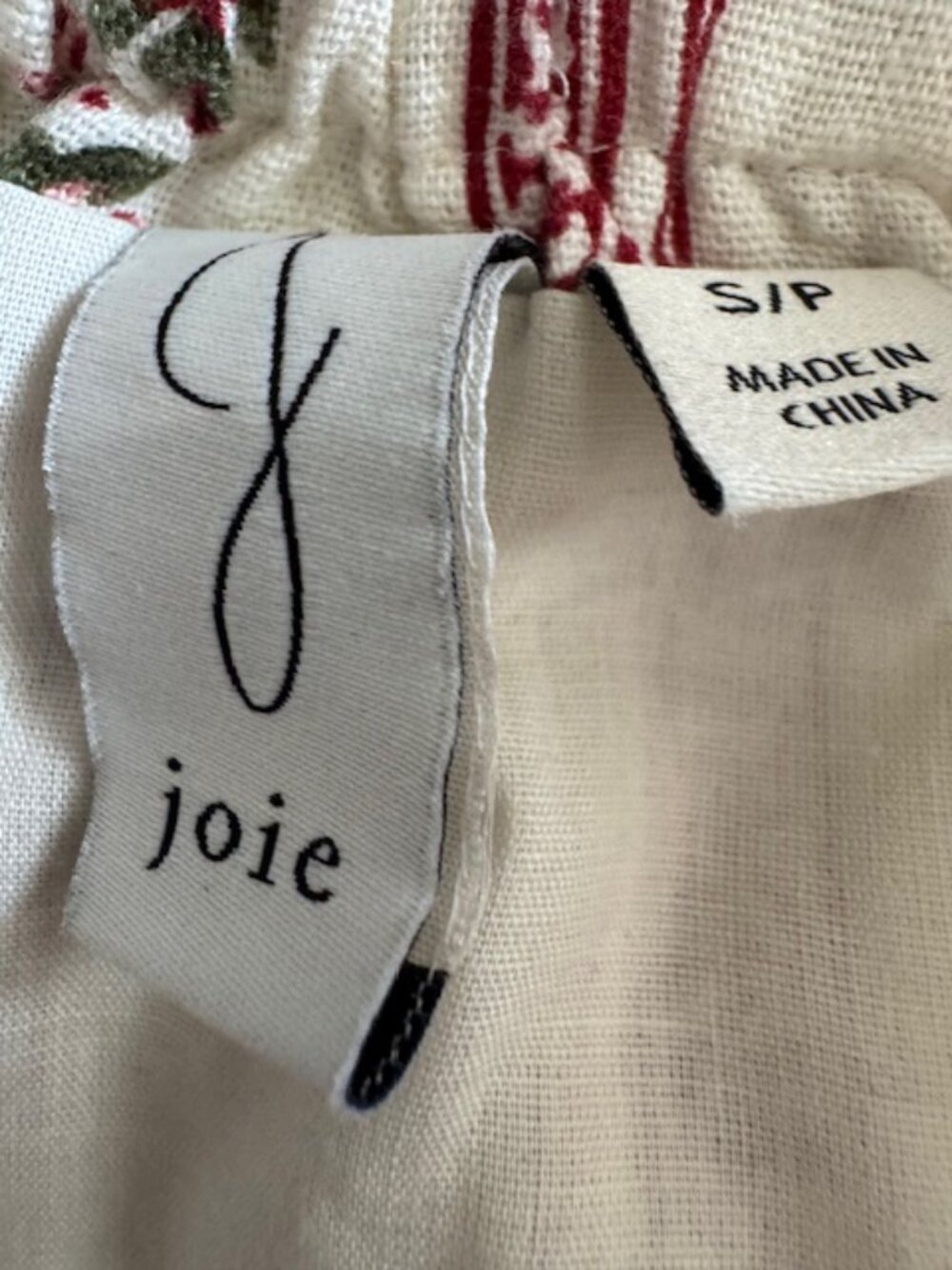 Joie Linen Blend Rose Midi Skirt Prairie Cottagecore Romantic - Picture 9 of 10
